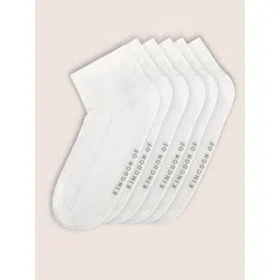 KINGDOM OF WHITE Men Pack Of 3 Patterned Pure Cotton Ankle-Length Socks-picture-11