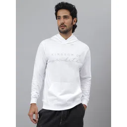 KINGDOM OF WHITE Typographic Printed Hooded Cotton Sweatshirt-picture-21