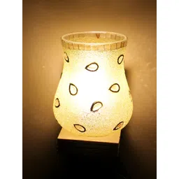 KINIS Beige and Gold-Toned Textured Wooden Bell Shaped Wall Lamp-image-17