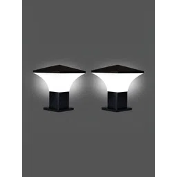 KINIS Black 2 Pieces Abstract Shaped Gate & Garden Light Outdoor Lamps-picture-33