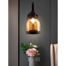 KINIS Black & Beige Metal Cylinder Shaped Wall Lamp-picture-16