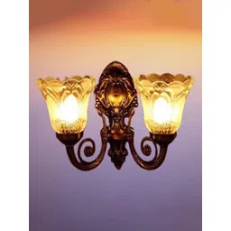 KINIS Black & Lavender Metal Quirky Abstract Shaped Wall Lamp-picture-24