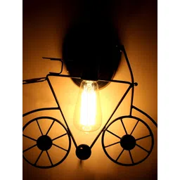 KINIS Black & Transparent Metal Quirky Abstract Shaped Shaped Wall Lamp-picture-26