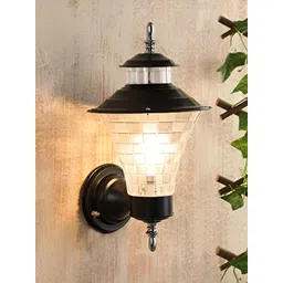 KINIS Black & Transparent Metal Quirky Frustum Shaped Wall Lamp-picture-25