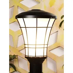 KINIS Black & White Abstract Shaped Weatherproof & Rust-Resistant Outdoor Pole Lamp-picture-37
