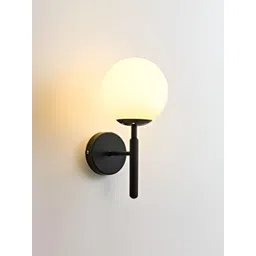 KINIS Black & White Metal Quirky Spherical Shaped Wall Lamp-picture-28