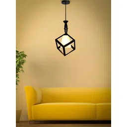 KINIS Black & White Metal Square Ceiling Lamp-picture-22