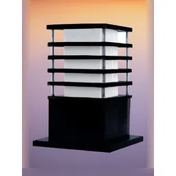 KINIS Black & White Rectangle Shaped Weatherproof & Rust-Resistant Outdoor Pole Lamp-picture-38