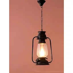 KINIS Black & White Textured Cylinder Shaped Ceiling Lamp-picture-30