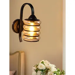 KINIS Black Metal Quirky Cylinder Shaped Wall Lamp image 1