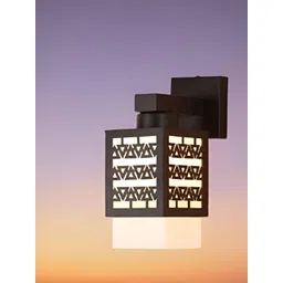 KINIS Brown & White Wooden Quirky Abstract Shaped Wall Lamp-picture-34