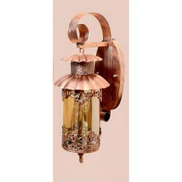 KINIS Copper Toned Textured Quirky Frustum Shaped Wall Lamp-picture-16