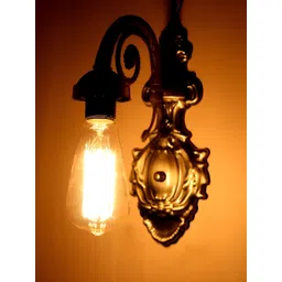 KINIS Gold-Toned & Black Quirky Abstract Shaped Metal Wall Lamp-picture-12