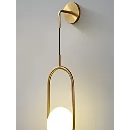 KINIS Gold-Toned & White Metal Quirky Spherical Shaped Wall Lamp-picture-41