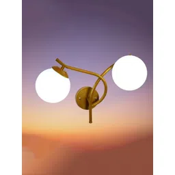 KINIS Gold-Toned & White Quirky Cylinder Shaped Wall Lamp-picture-10