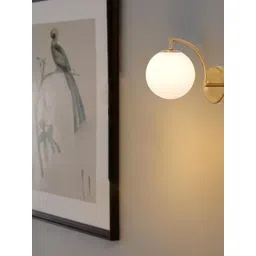KINIS Gold-Toned & White Quirky Spherical Shaped Wall Lamp-picture-26