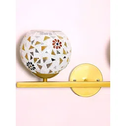 KINIS Gold-Toned & White Semi-sphere Shaped Metal Wall Lamp-picture-18