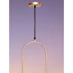 KINIS Gold-Toned Textured Abstract Shaped Ceiling Lamp-picture-23