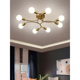KINIS Modern and Unique Style Gold-Toned & White Ceiling Lamp-image-10