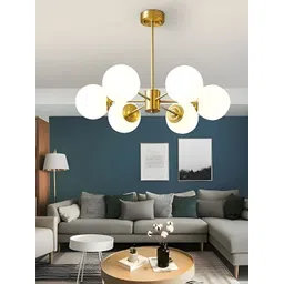 KINIS Modern and Unique Style Gold-Toned & White Quirky Ceiling Lamp-image-1