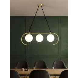 KINIS Modern and Unique Style Gold-Toned & White Quirky Ceiling Lamp-image-2