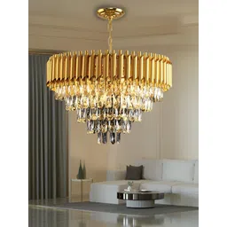 KINIS Modern and Unique Style Gold-Toned & White Quirky Ceiling Lamp-image-0