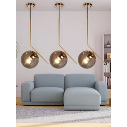 KINIS Unisex Gold Toned Spherical Shaped Ceiling Lamp-picture-13