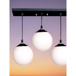 KINIS White & Black Glass Quirky Ceiling Lamp-picture-48