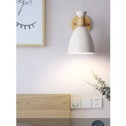 KINIS White & Brown Aluminium Frustum Shaped Wall Lamp-picture-40