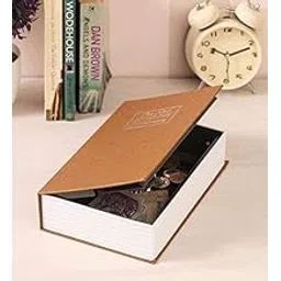 KINJORU Book Locker Dictionary Book Safe with Key Lock | Book Safe Locker | Hidden Safe Jewellery Box/Cash Locker for Home and Office (18 X 12 X 5.5 Cm) (Multicolour)-image-45