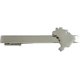kiola designs Brazil Map Shape Square Tie Clip-picture-47