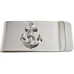 kiola designs Detailed Nautical Anchor Money Clip, NA-picture-30