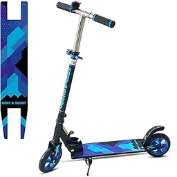 KIPA Gaming Hoot & Scoot Kick Scooter for Kids Ages 6-13 Years | Foldable with 3 Adjustable Height | 2 Wheels | BIS Certified | Max Weight Capacity 50kg - Electric Blue-picture-15