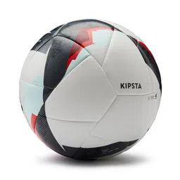 kipsta Football Ball Match Size 5 FIFA Basic F550 White Red-picture-34