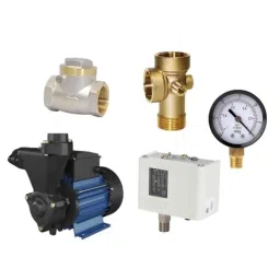 Kirloskar Annika-I Bronze 1HP Blue Domestic Self Priming Water Pump with Plumbing Accessories-picture-21