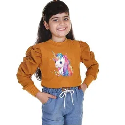 KIROTO Print Puff Sleeve Crepe Top-picture-23