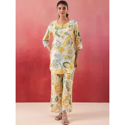 Kirrin Printed Round Neck Tunic With Trousers Co-Ords-picture-25