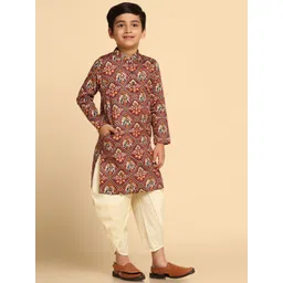 KISAH Boys Ethnic Motifs Printed Kurta-image-36