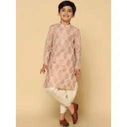 KISAH Boys Ethnic Motifs Printed Regular Kurta With Dhoti Pants-image-35