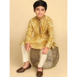 KISAH Boys Ethnic Motifs Printed Straight Kurta With Trouser-picture-40