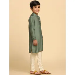KISAH Boys Mandarin Collar Kurta image 5