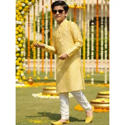 KISAH Boys Regular Kurta with Pyjamas image 1