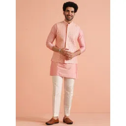KISAH Embroidered Woven Nehru Jackets-picture-39