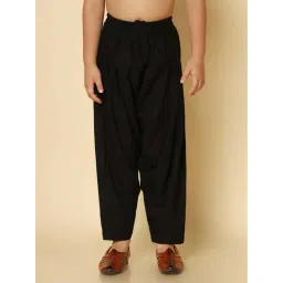 KISAH Kids Black Cotton Straight Fit Patiala Pants-picture-14