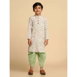 KISAH Kids Multicolor Cotton Printed Full Sleeves Kurta Set-picture-43