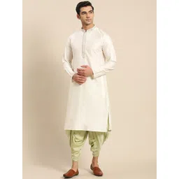 KISAH Mandarin Collar Thread Work Straight Kurta-picture-42