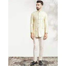 KISAH Men Ethnic Motifs Jodhpuri Bandhgala Blazer Set-picture-29