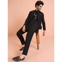 KISAH Men Jacquard Nehru Jacket-image-33