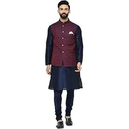 kisah Men Kurta Jacket Botton Set-picture-20