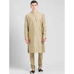 KISAH Men Mandarin Collar Long Sleeve Kurta-picture-10